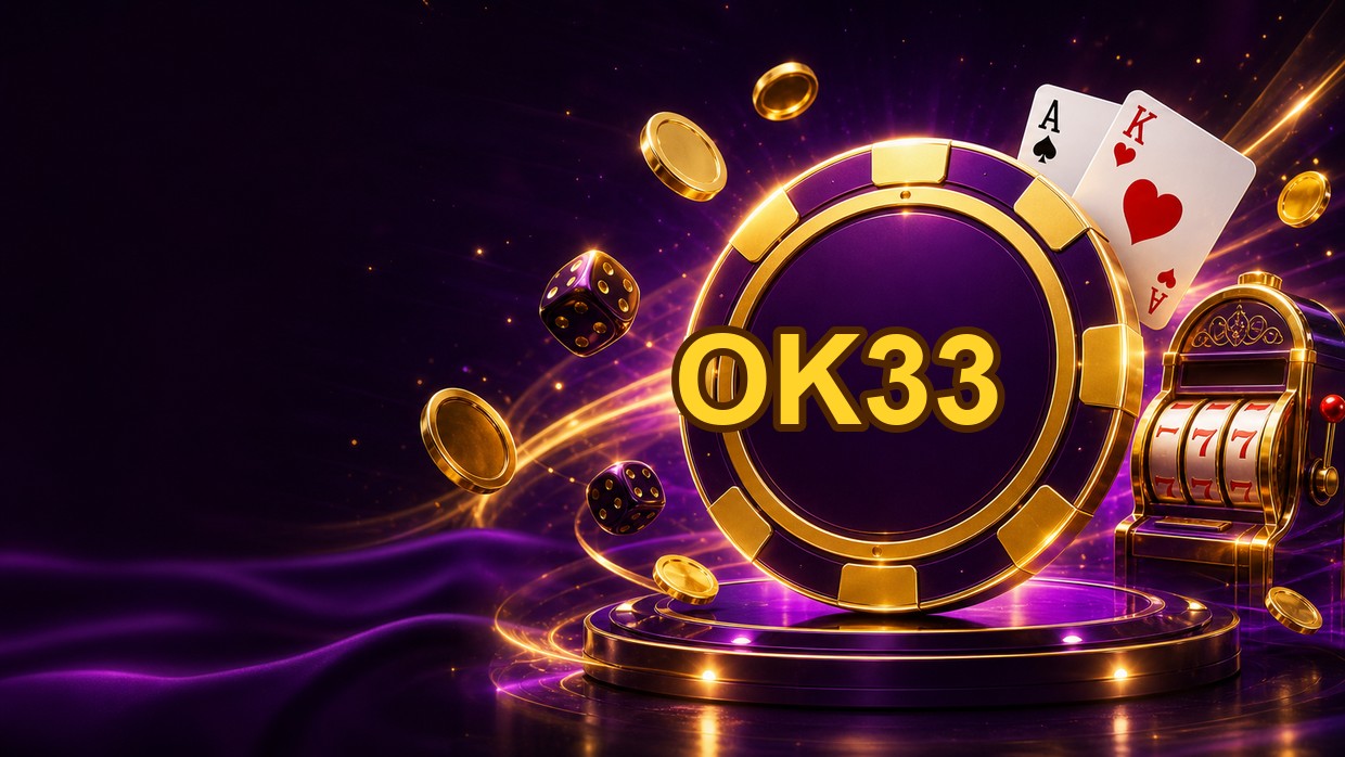 Biểu tượng OK33 màu tím vàng